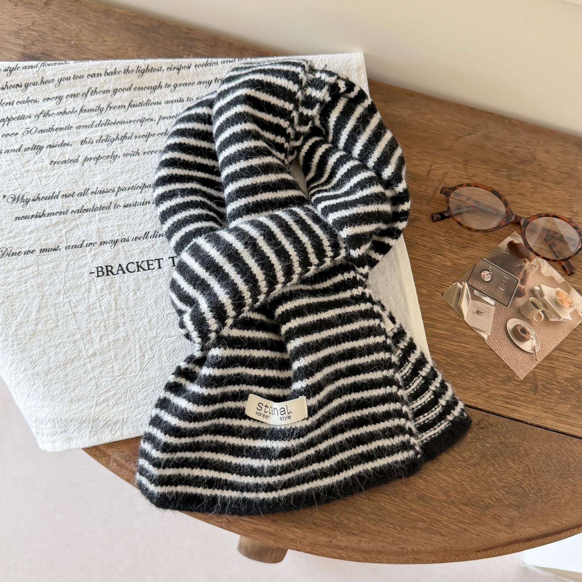 Vintage Knit Striped Wool-Blend Scarf 6W6NSC84