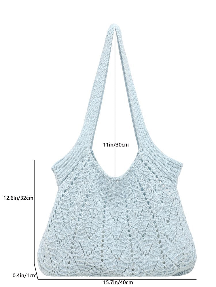 Hollow Knit Shoulder Bags - DippedShop Wholesale - #6435