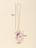 Sweet Rhinestones Floral Pendant Keychain Bag Charm 6W10BBC776