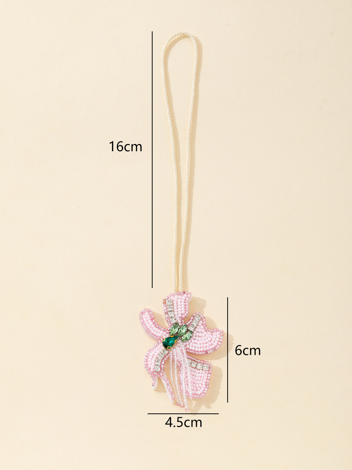 Sweet Rhinestones Floral Pendant Keychain Bag Charm 6W10BBC776