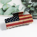Square Shape Hollow American Flag Hair Clips 8AS6HCP69L