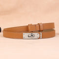 Elegant Skinny Dress Belt Leather Waist Belt 6W6JBT157