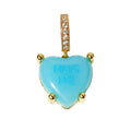 Minimalist Heart Pendant Choker Necklace 6W6JNC451