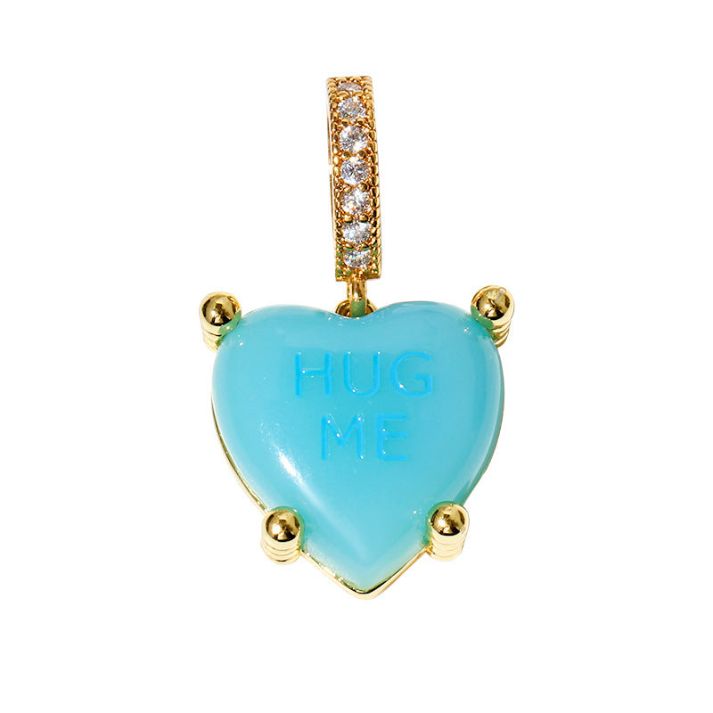 Minimalist Heart Pendant Choker Necklace 6W6JNC451