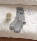 Simple Polka Dots Bow Knot Crew Socks 6W8FSO739