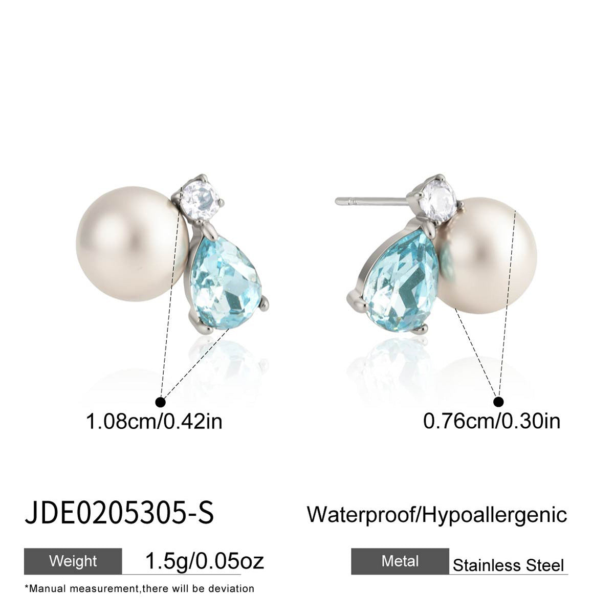 Classic Teardrop Cubic Zirconia Chain Necklace 6W6JNC404L