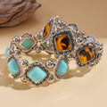 Turquoise Beaded Stretch Bracelet - DippedShop Wholesale - #5523