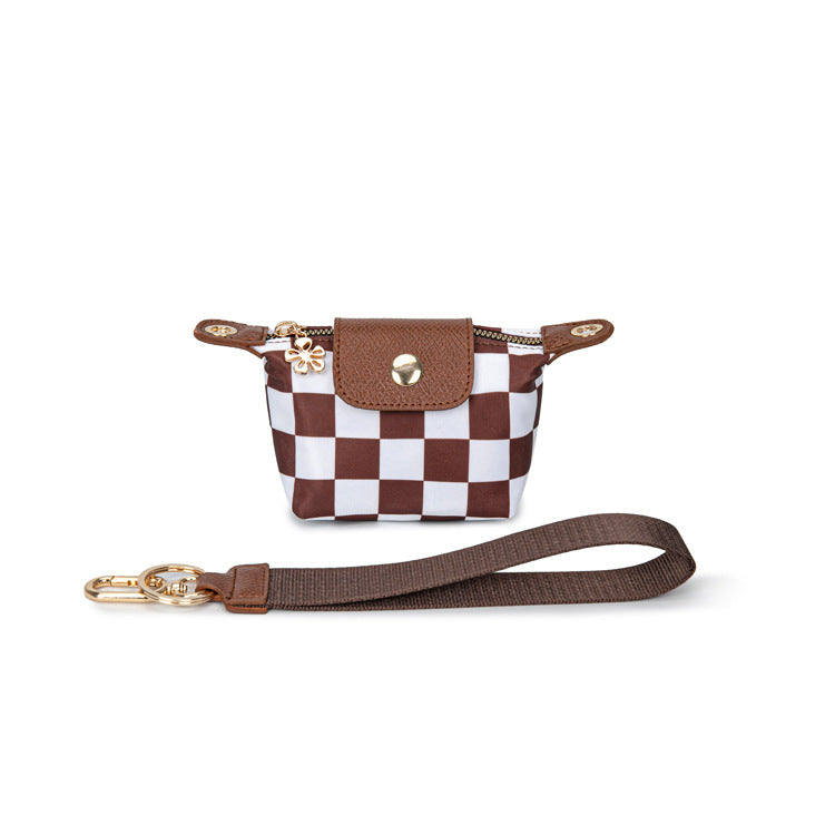 Color Block Checkerboard Portable Shoulder Bag 6W10BBG1930