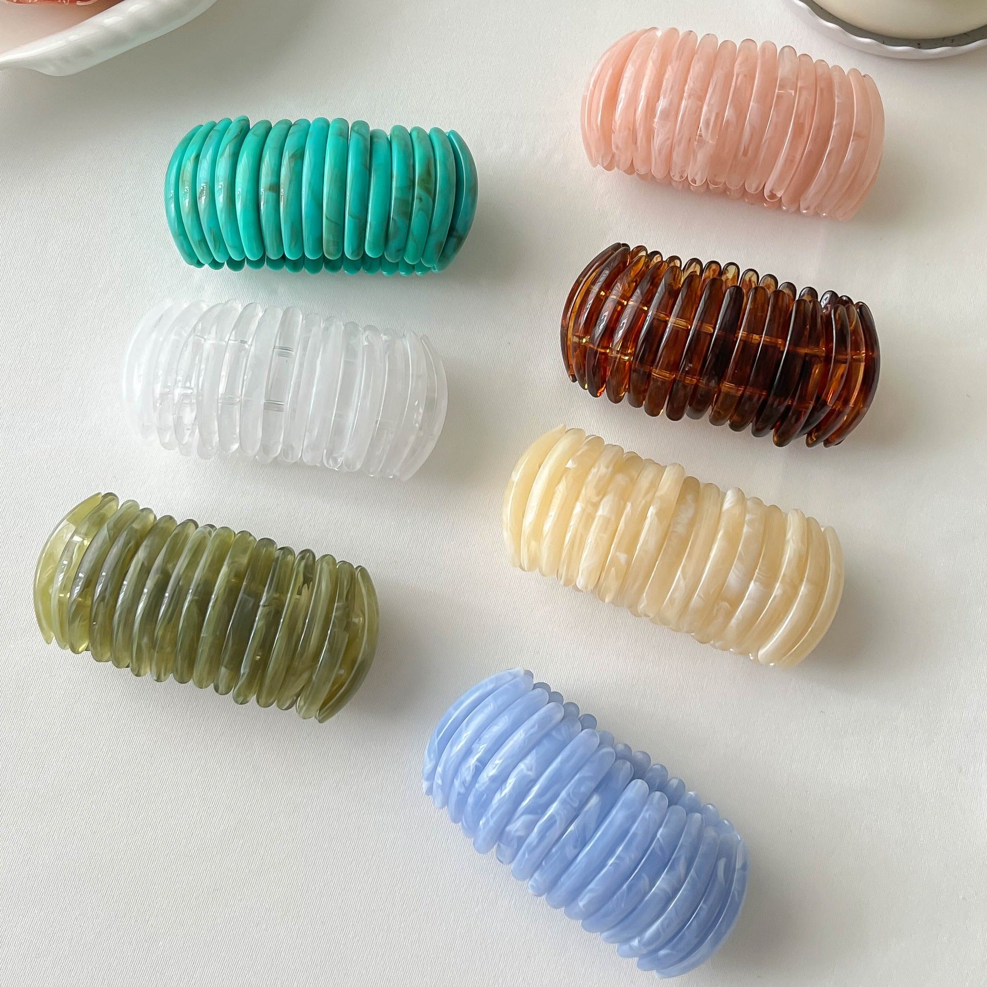Vintage Irregular Resin Stretc - DippedShop Wholesale - #4851