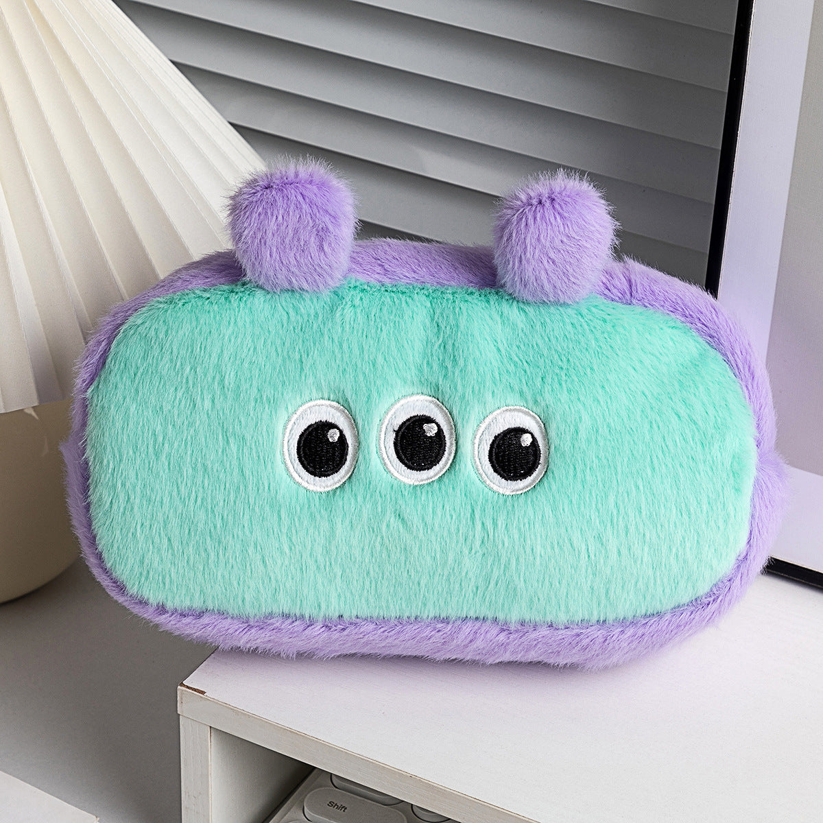 Plush Embroidery Pencil Pouch - DippedShop Wholesale - #4291