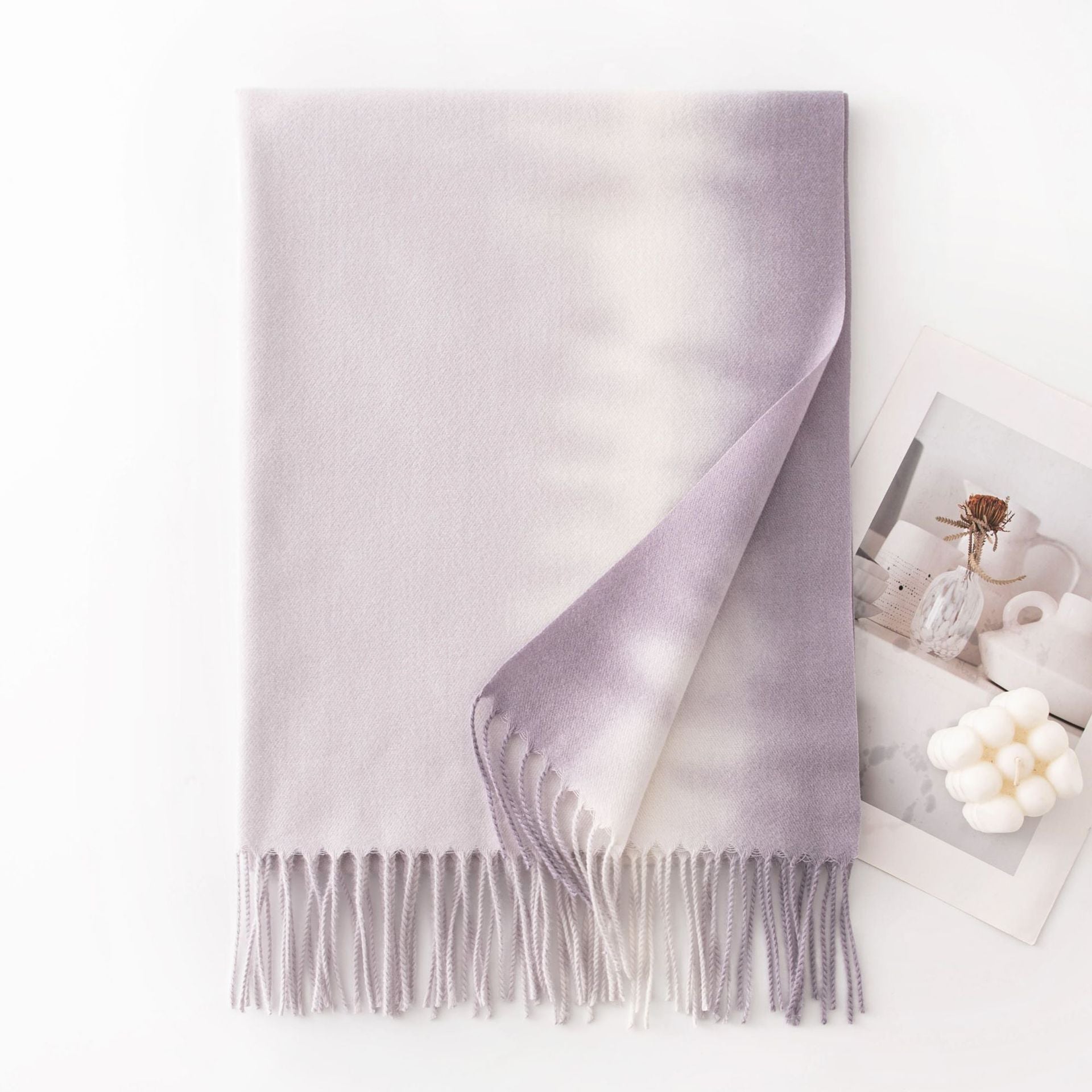 Stylish Ombre Gradient Cashmere Feel Scarf 6W6NSW281