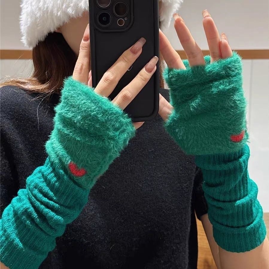 Knitted Fingerless Arm Warmers - DippedShop Wholesale - #7139