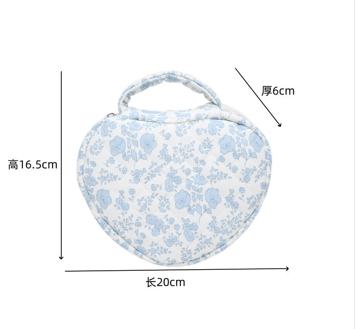 Floral Quilted Cosmetic Bag - DippedShop Wholesale - #8531