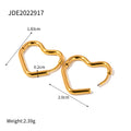 Heart Hoop Earrings - DippedShop Wholesale - #7363