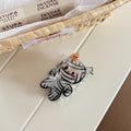 Cute Pumpkin Ghost Halloween Hair Claw 6W6HCP1323