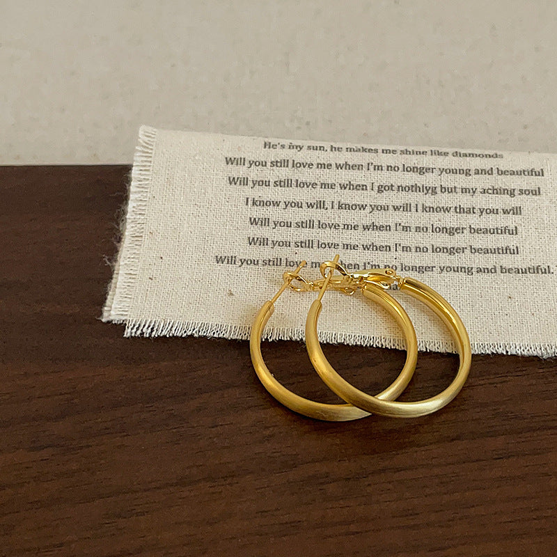 Large Circle Hoop Earrings - DippedShop Wholesale - #8643