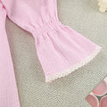 Flounce Solid Homewear Set - DippedShop Wholesale - #8787