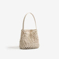 Mini Hand-Woven Solid Color Handbag 8CW6BBG503T