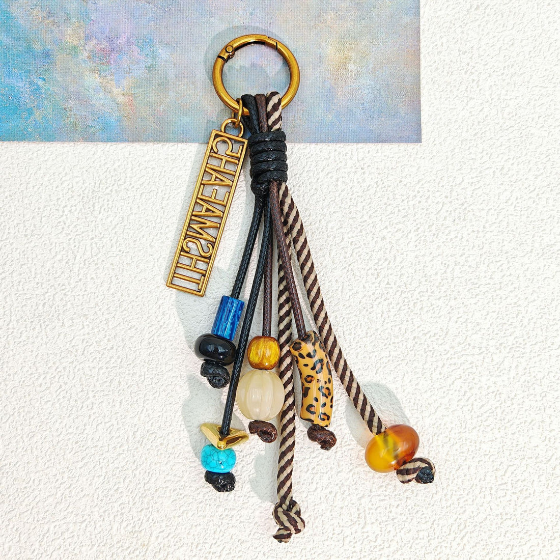 Casual Bohemian Bead Keychain Bag Charm DP25C770