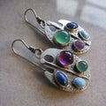 Geometric Cubic Zirconia Earrings - DippedShop Wholesale - #4835