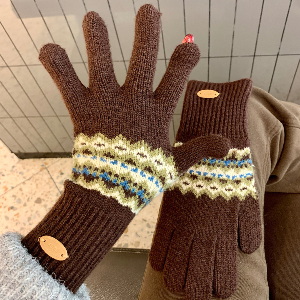 Touchscreen Knit Gloves - DippedShop Wholesale - #5651