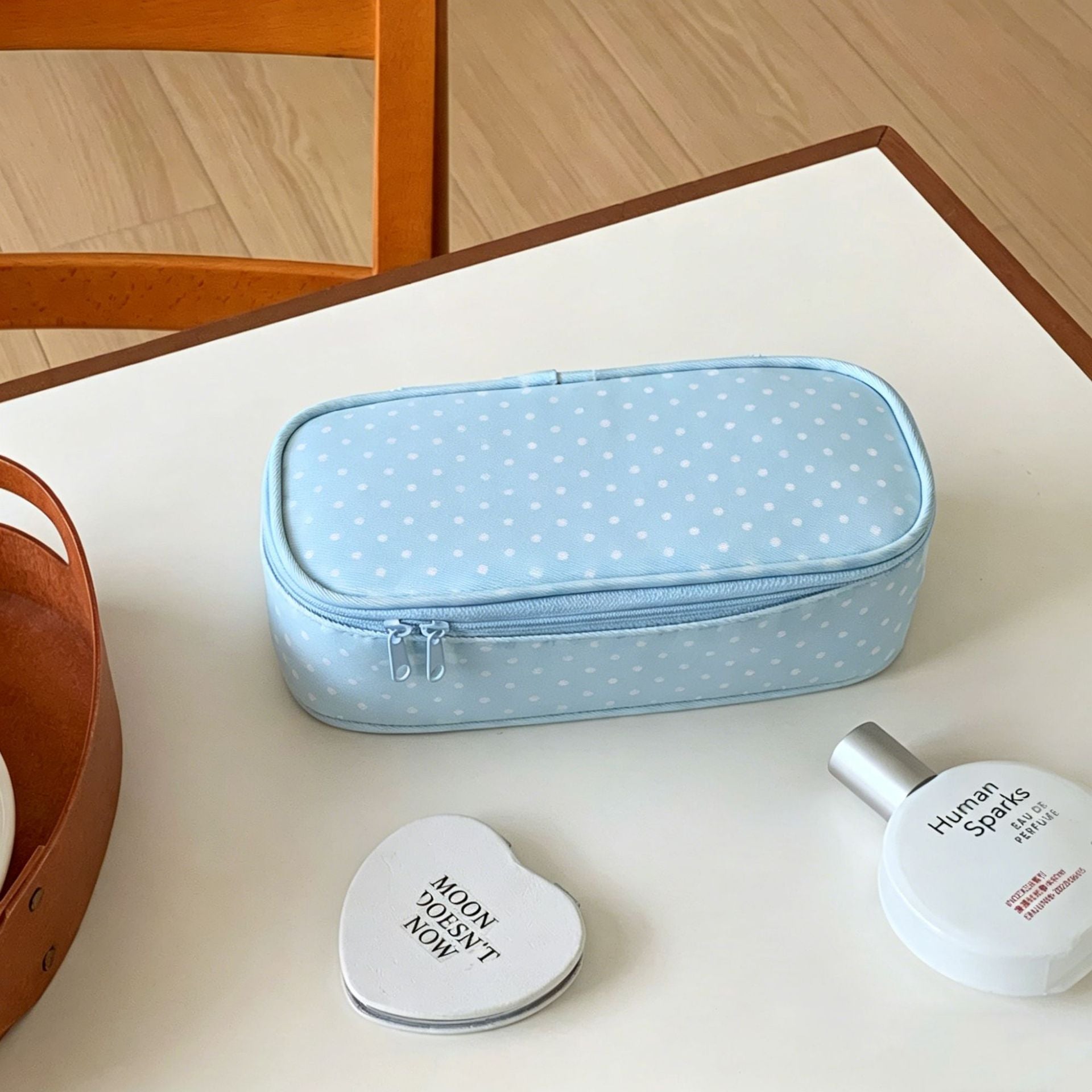 Cute Polka Dots Print Cosmetic Bag 6S5CO126