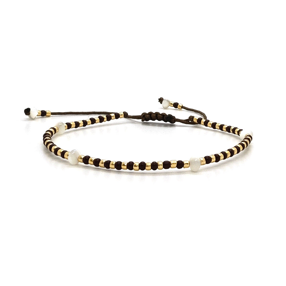 Retro Natural Stones Pearl Adjustable Bracelets 6W6JBR477