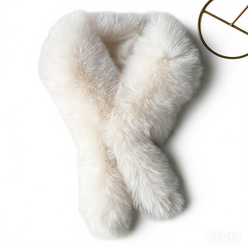 Faux Fur Collar Scarf - DippedShop Wholesale - #4467