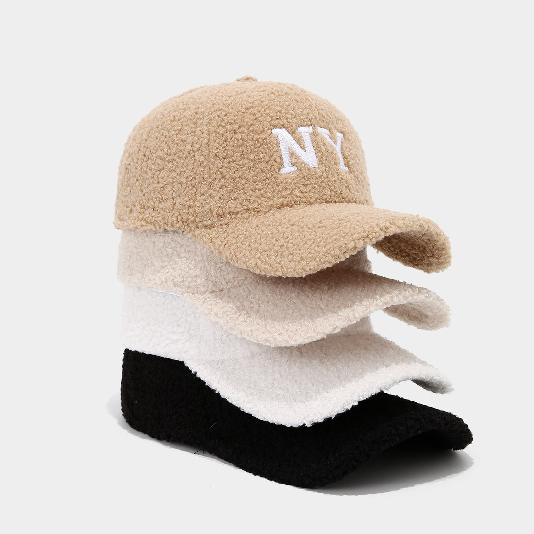 Embroidered Lamb Wool Cap - DippedShop Wholesale - #3107