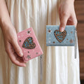 Leopard Print Heart Wallet - DippedShop Wholesale - #4627