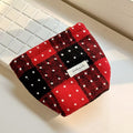 Vintage Plaid Makeup Bag - DippedShop Wholesale - #7571