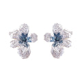 Color Block Flower Stud Earrings - DippedShop Wholesale - #5987