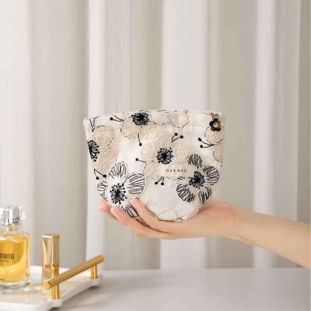 Retro Embroidery Floral Travel Toiltery Cosmetic Bag MK2BW6W10BOB412