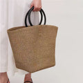 Woven Straw Tote Bag - DippedShop Wholesale - #6403