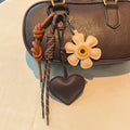Sweet Heart Floral Pendant Keychain Bag Charm 6W10BBC376