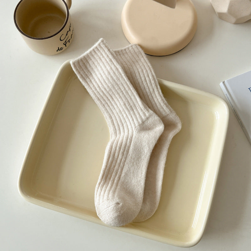 Winter Striped Thick Warm Crew Socks 6W8FSO675