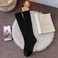 Elegant Diamond Knit Lace-Trim Mid-Calf Socks 6W8FSO694