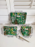 Casual Floral Embroidery Large Capacity Makeup Bag MK2BW6W10BOB403