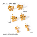 Gold Plated Rhinestone Hoops - DippedShop Wholesale - #8867