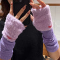 Knitted Fingerless Arm Warmers - DippedShop Wholesale - #9907