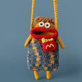 Funny Cartoon Sausage Lips Crochet Phone Bag MK2CCR6W10BBG429