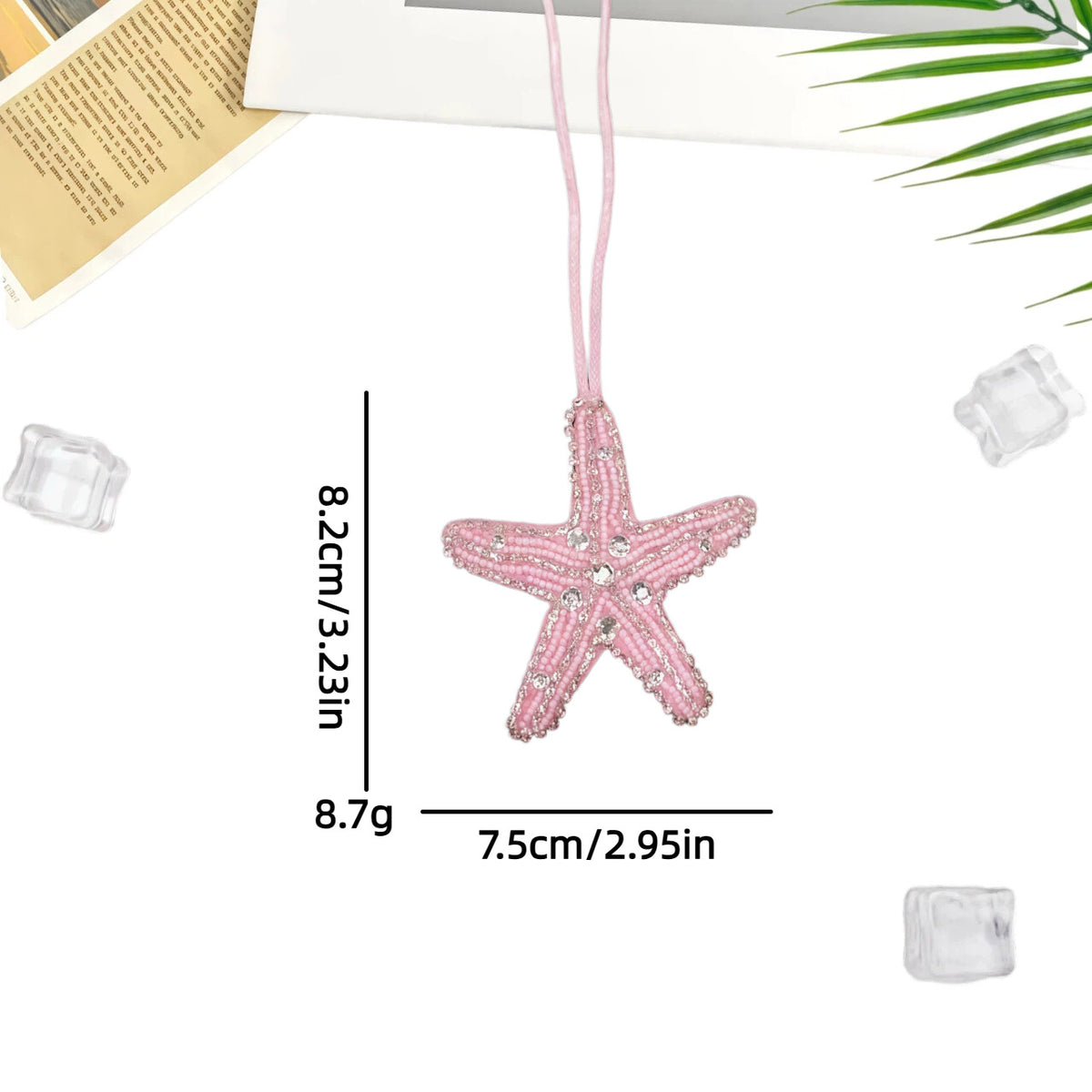 Stylish Rhinestones Beads Crab Pendant Keychain 6W10BBC794
