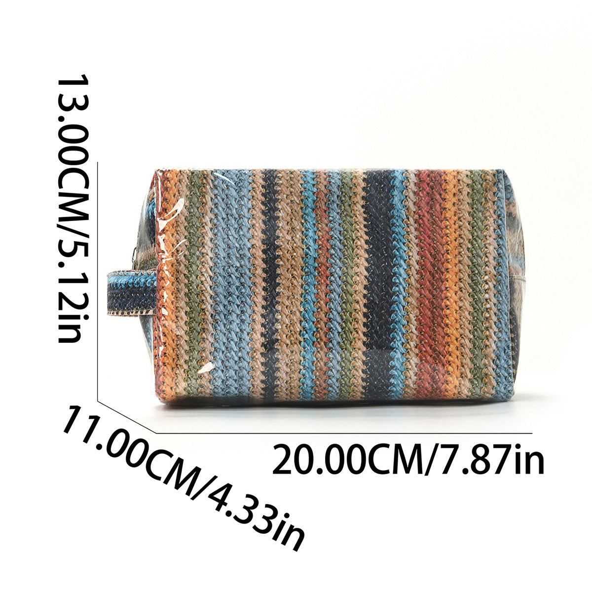 Vintage Handmade Woven Large Capacity Cosmetic Bag MK2BLW6C5CO13