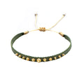 Handmade Seed Bead Braided Adjustable Bracelet 6W6JBR475