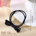Minimalist Solid Color Bowknot Elastic Hair Tie MK2BW6W6HHT01