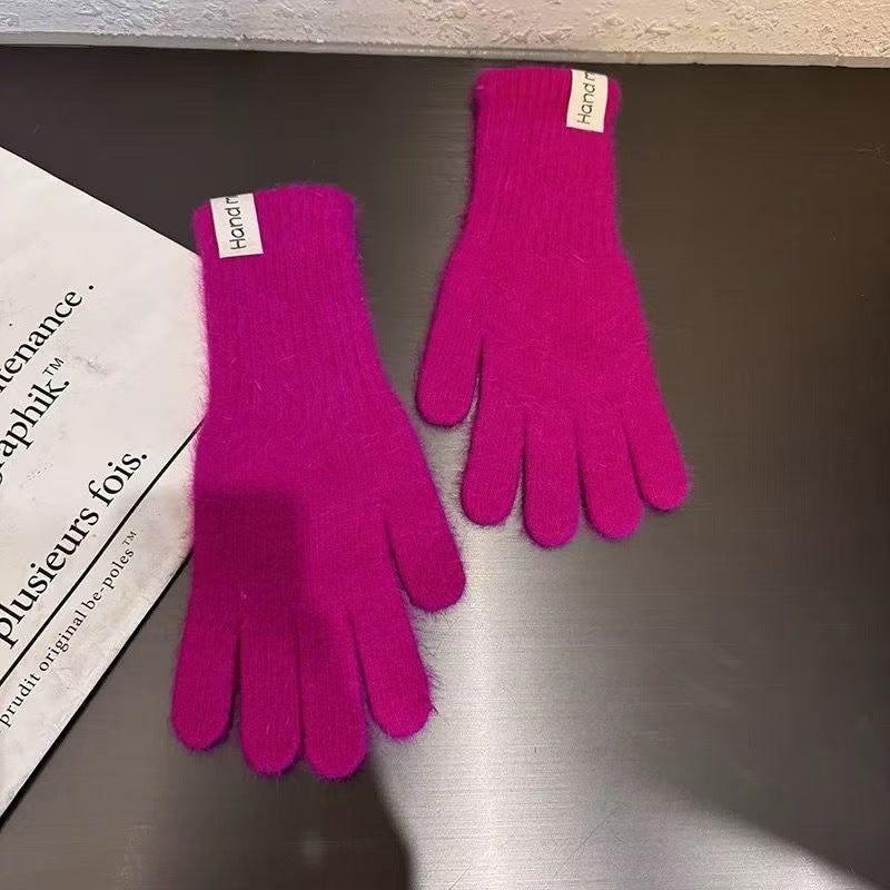 Faux Fur Touchscreen Gloves - DippedShop Wholesale - #6099