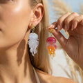 Shell Tassel Drop Earrings - DippedShop Wholesale - #0899