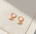 Starfish Pendant Hoop Earrings - DippedShop Wholesale - #8963