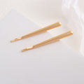 Elegant Gold Plated Geometric Metal Hair Clips MK2MBEP6W6HCP381