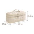 Minimalist Quilt Shell Double Layer Cosmetic Bag 6S5CO123